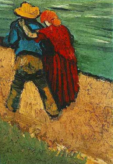 Vincent Van Gogh Two Lovers Norge oil painting art